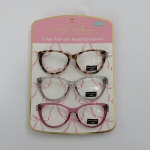 (B-40) Marilyn Monroe Premium Reading Glasses 3 pairs Set